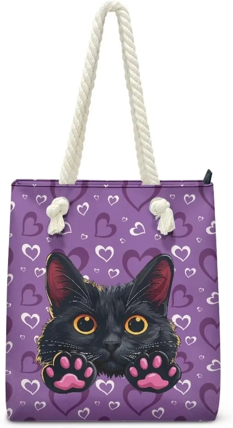 Grocery Shopping Reusable Totes Bags Shoulder Handbags Purse Aesthetic Canvas Beach Tote Bag for Women Ladies