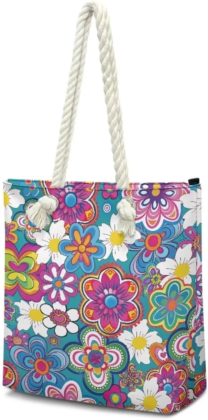 Grocery Shopping Reusable Totes Bags Shoulder Handbags Purse Aesthetic Canvas Beach Tote Bag for Women Ladies