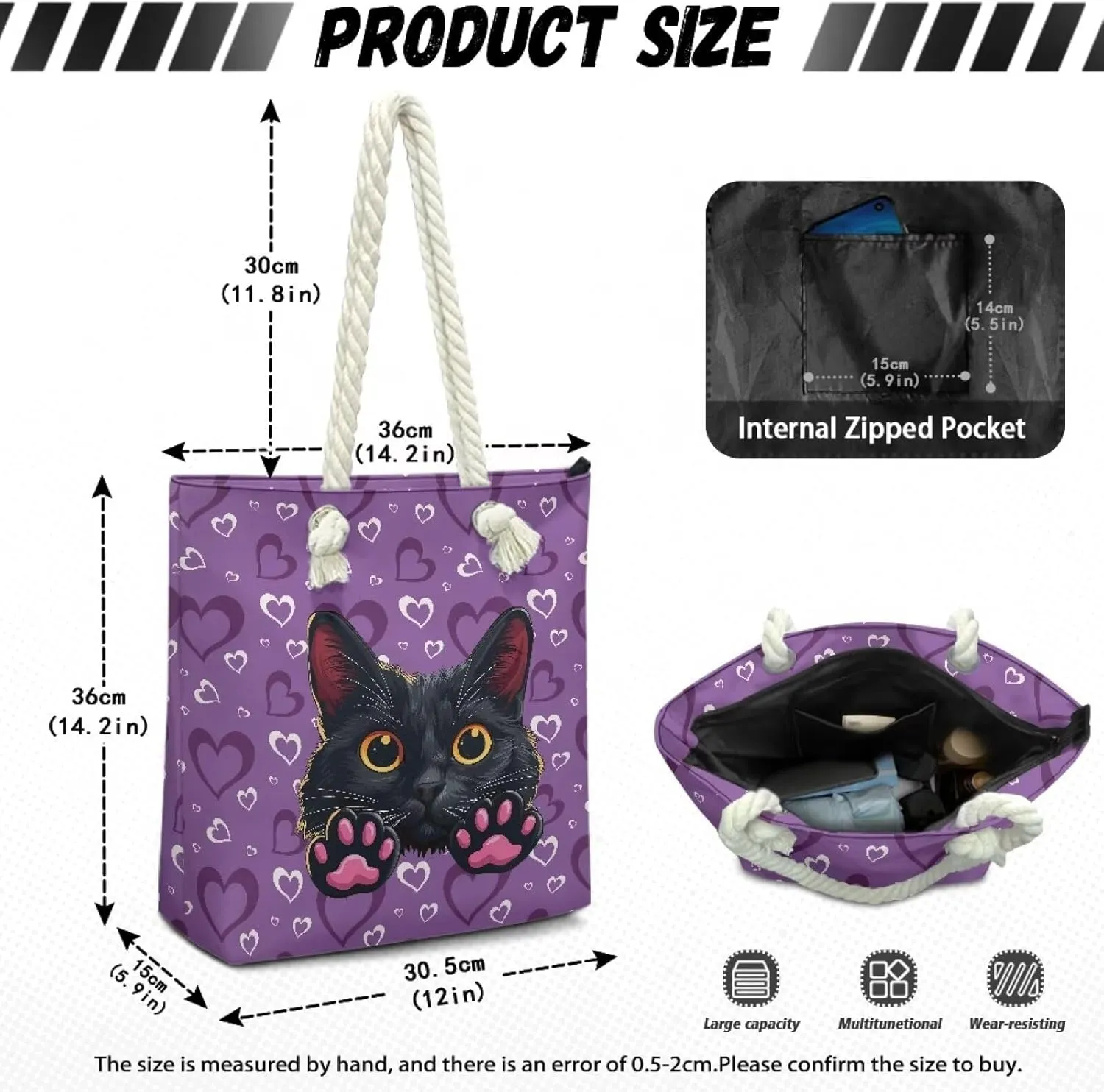 Grocery Shopping Reusable Totes Bags Shoulder Handbags Purse Aesthetic Canvas Beach Tote Bag for Women Ladies
