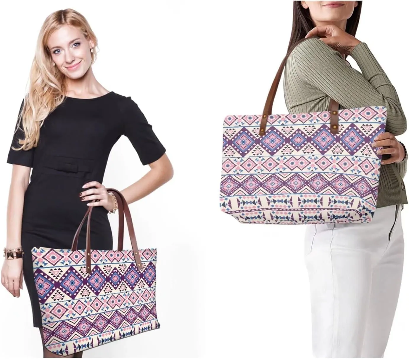 Handbag with Matching Wallet Tote Bag 2-Pcs/Set Clutch Purse with Handles Shoulder Bag and Wallet Set for Women
