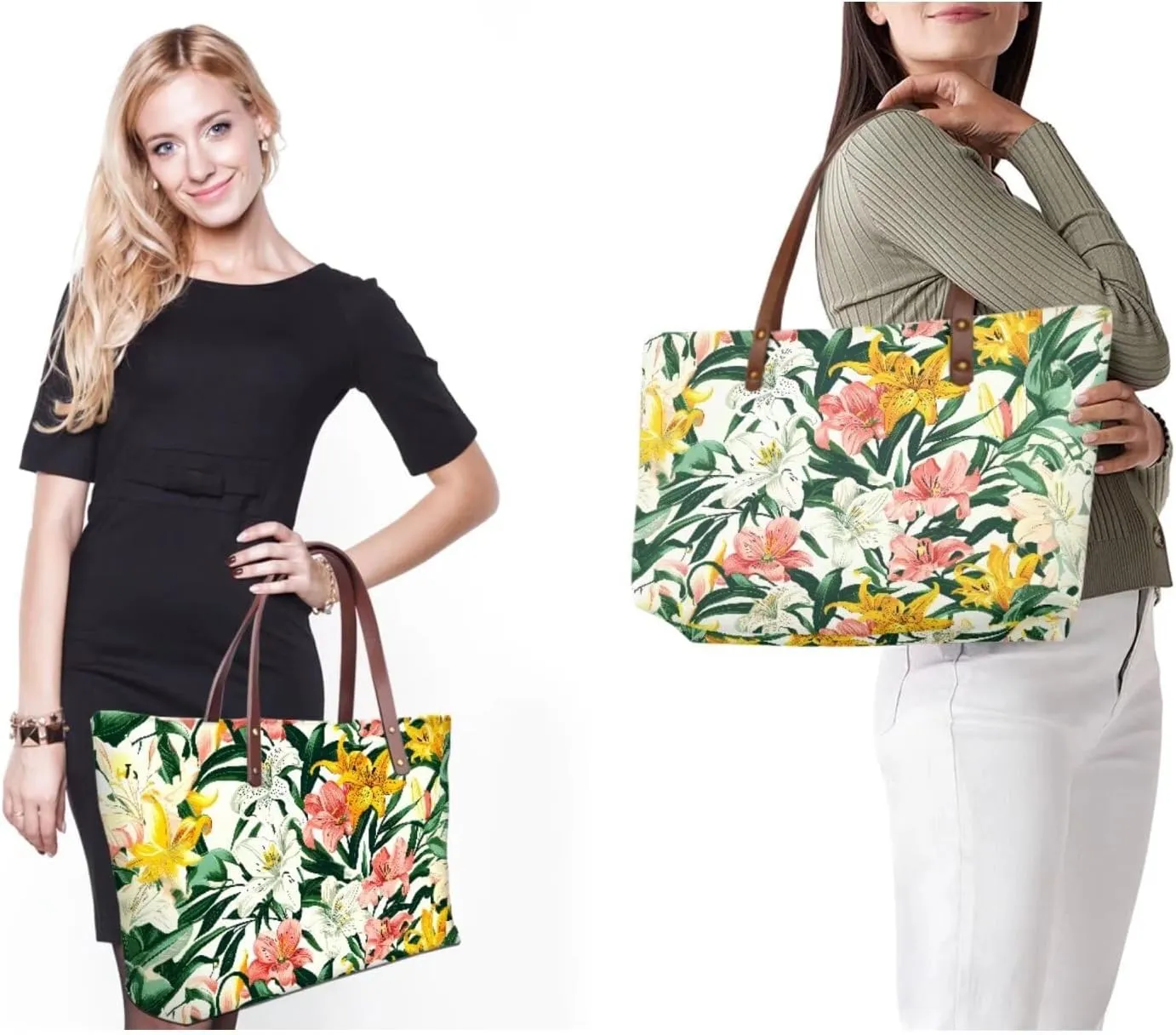 Handbag with Matching Wallet Tote Bag 2-Pcs/Set Clutch Purse with Handles Shoulder Bag and Wallet Set for Women