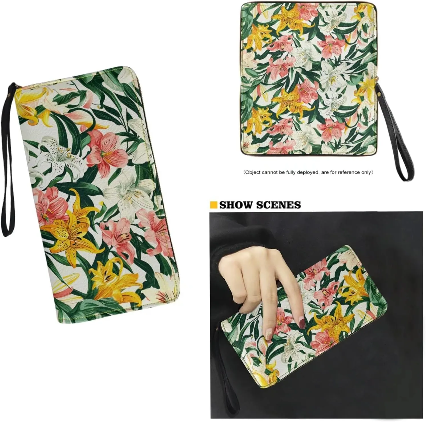 Handbag with Matching Wallet Tote Bag 2-Pcs/Set Clutch Purse with Handles Shoulder Bag and Wallet Set for Women