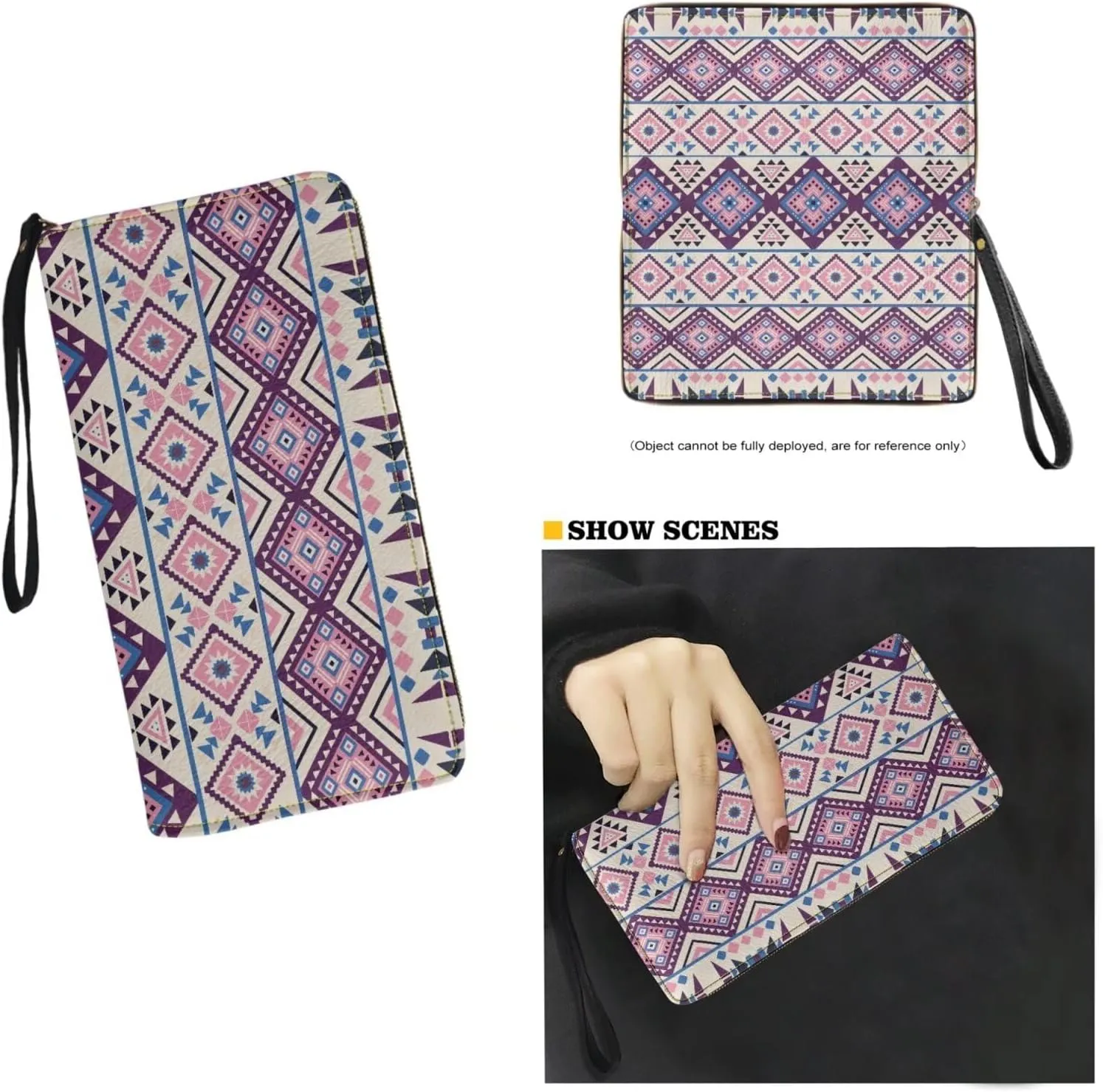 Handbag with Matching Wallet Tote Bag 2-Pcs/Set Clutch Purse with Handles Shoulder Bag and Wallet Set for Women
