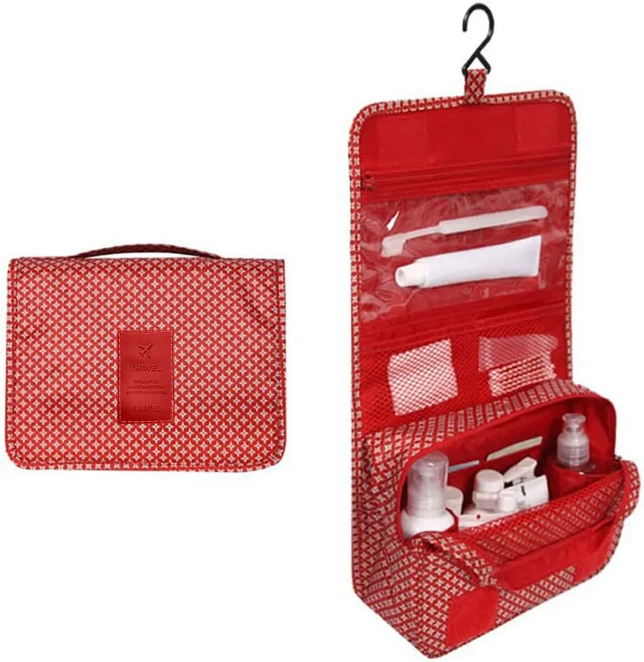 Hanging Travel Toiletry Wash Bag,Waterproof Bags,Makeup Toilet Bag Foldable Travel Toiletries Cosmetic Waterproof Organizer for Women Girl Gift