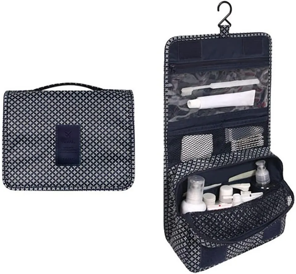 Hanging Travel Toiletry Wash Bag,Waterproof Bags,Makeup Toilet Bag Foldable Travel Toiletries Cosmetic Waterproof Organizer for Women Girl Gift