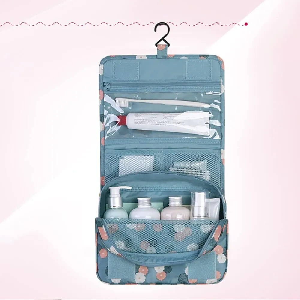 Hanging Travel Toiletry Wash Bag,Waterproof Bags,Makeup Toilet Bag Foldable Travel Toiletries Cosmetic Waterproof Organizer for Women Girl Gift