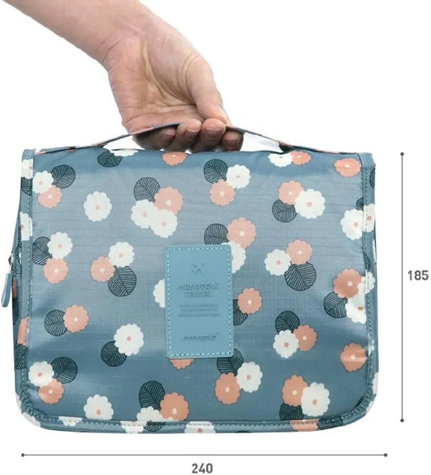 Hanging Travel Toiletry Wash Bag,Waterproof Bags,Makeup Toilet Bag Foldable Travel Toiletries Cosmetic Waterproof Organizer for Women Girl Gift