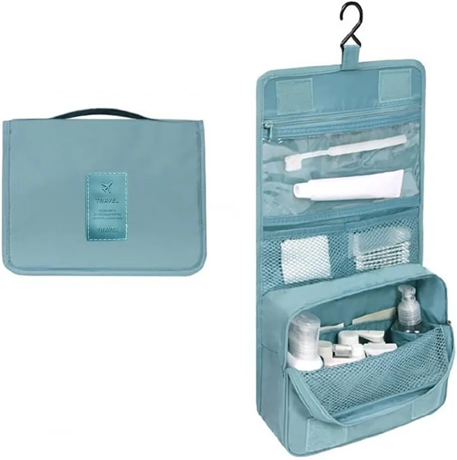 Hanging Travel Toiletry Wash Bag,Waterproof Bags,Makeup Toilet Bag Foldable Travel Toiletries Cosmetic Waterproof Organizer for Women Girl Gift