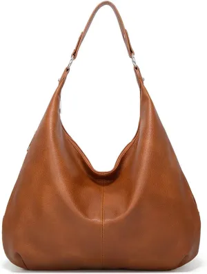 Hobo Bags for Women Slouchy Shoulder Bags Purses Top Handle Handbags Ladies Boho Totes Bags Purses Soft PU Leather