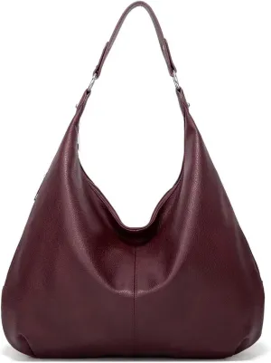 Hobo Bags for Women Slouchy Shoulder Bags Purses Top Handle Handbags Ladies Boho Totes Bags Purses Soft PU Leather