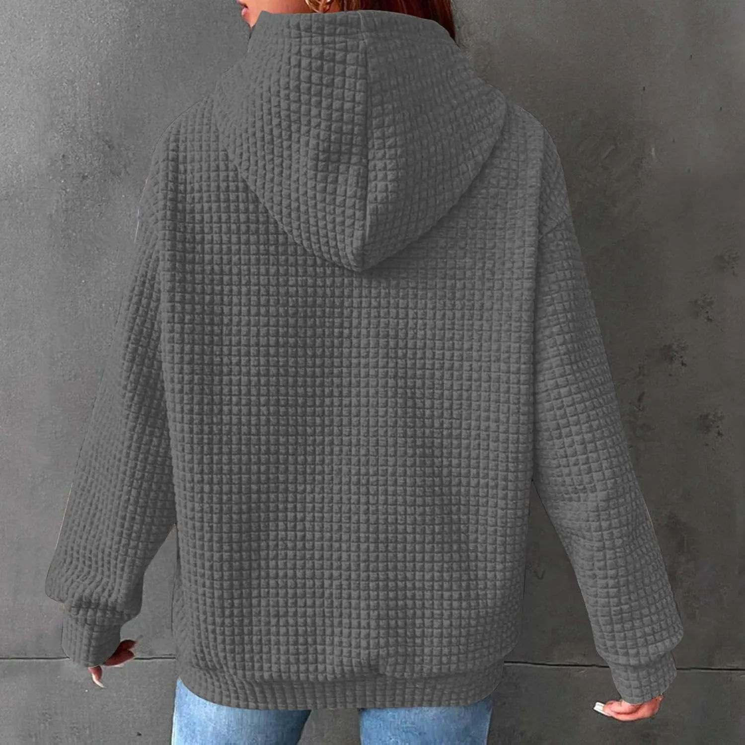 Hoodies for Women Trendy,Pullover Oversized Hooded Sweatshirts Y2k Long Sleeve Pullover Tops Fall Winter Clothes 2024