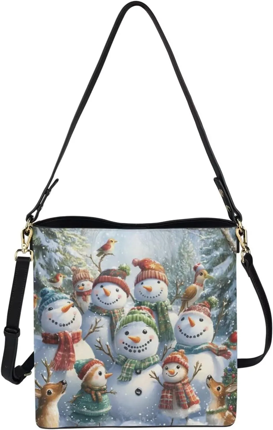 HUGS IDEA Cute Hobo Bags for Womens Leather Handbags Tote Shoulder Bucket Crossbody Purse