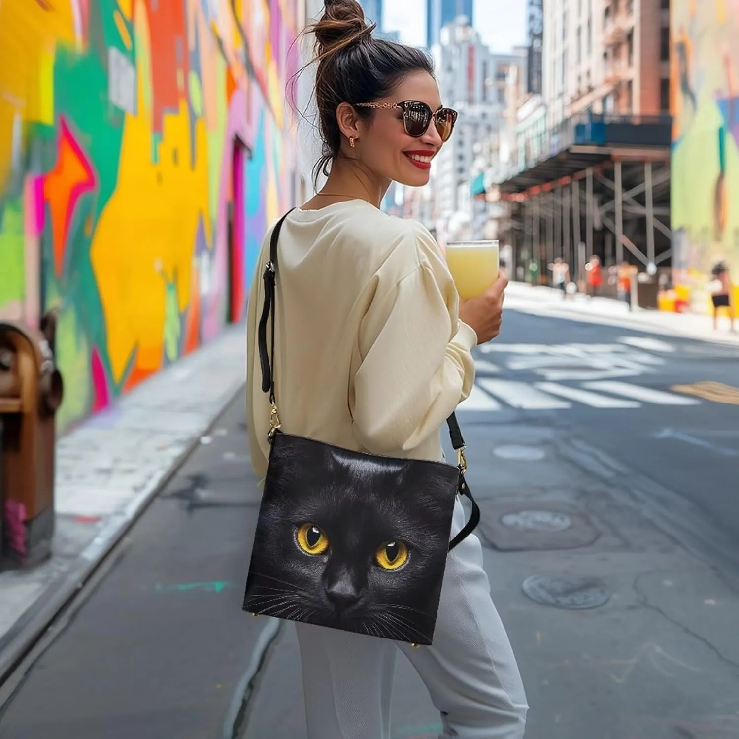 HUGS IDEA Hobo Bag for Women Crossbody Bucket Bag for Lady Work Fashion Leather Shoulder Purse for Travel