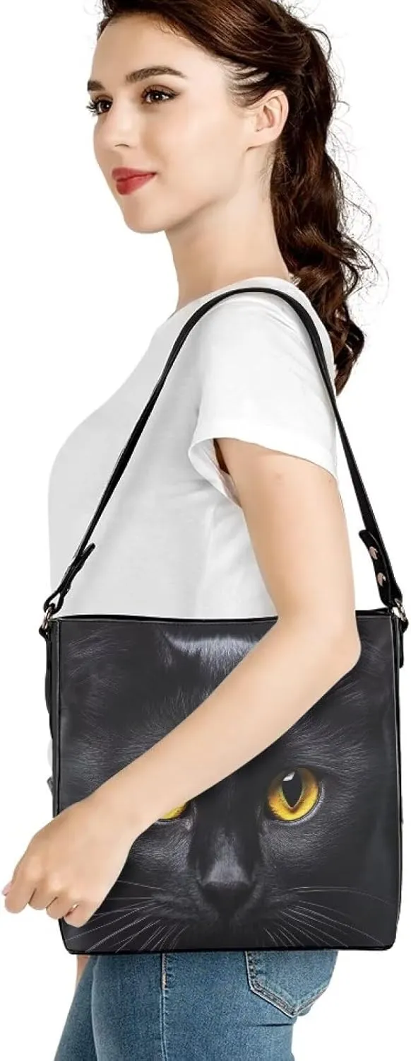 HUGS IDEA Hobo Bag for Women Crossbody Bucket Bag for Lady Work Fashion Leather Shoulder Purse for Travel