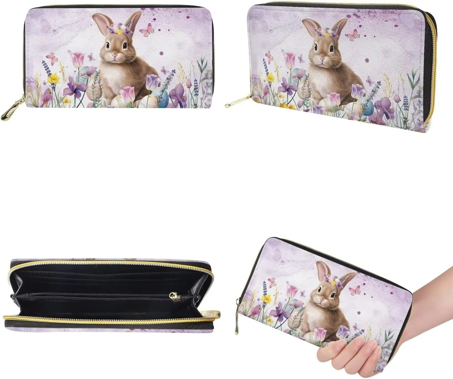 HUGS IDEA Leather Purses and Handbag for Women Bucket Bag with Wrist Wallet 2 Packs