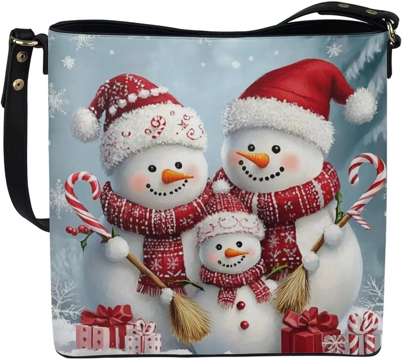 HUGS IDEA Women Bucket Bags Leather Purse Handbag Shoulder Bag for Ladies Purse Crossbody Wallet Bag