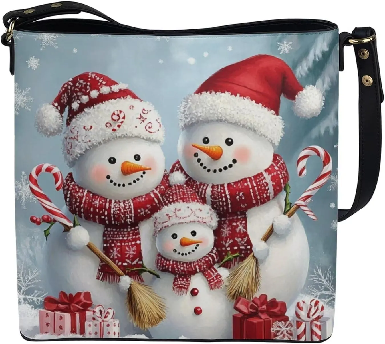 HUGS IDEA Women Bucket Bags Leather Purse Handbag Shoulder Bag for Ladies Purse Crossbody Wallet Bag