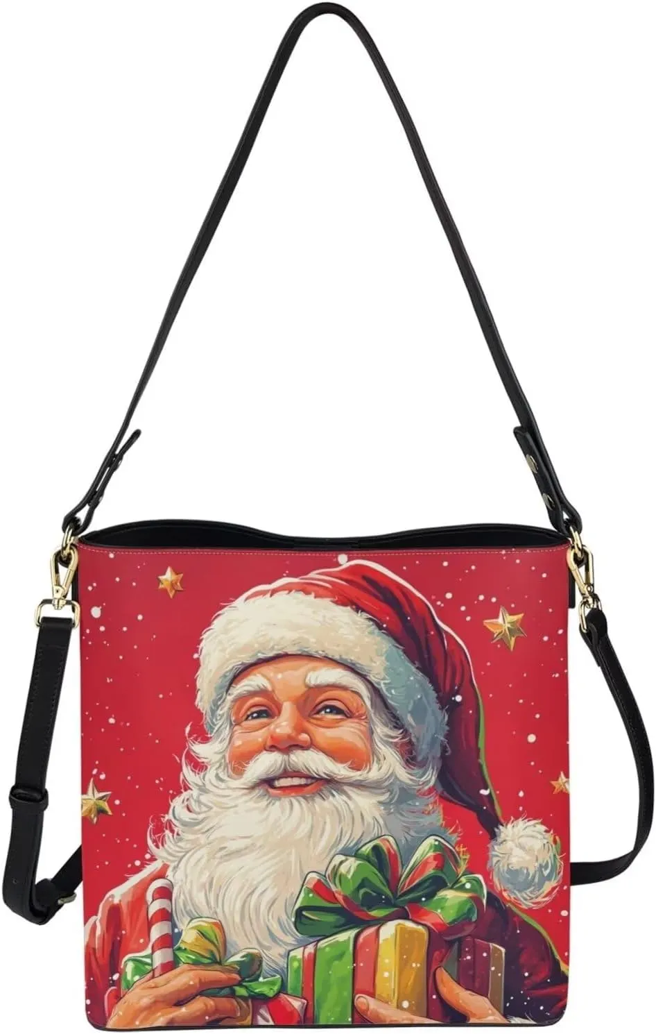 HUGS IDEA Women Handbags PU Leather Big Capacity Tote Handbag Hobo Crossbody Bucket Purse