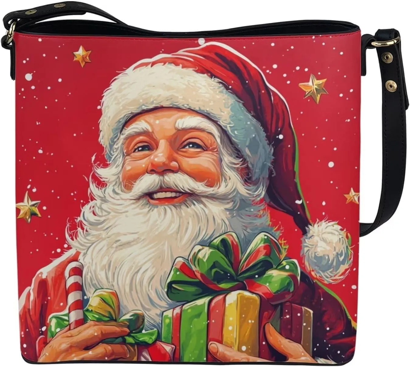 HUGS IDEA Women Handbags PU Leather Big Capacity Tote Handbag Hobo Crossbody Bucket Purse