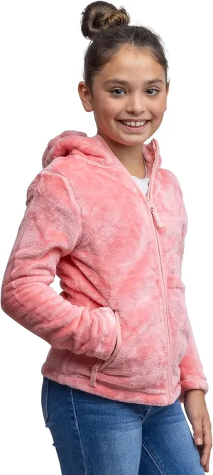 Lands' End Girls Softest Fleece Full Zip Hoodie Sweatshirt (XS-L)
