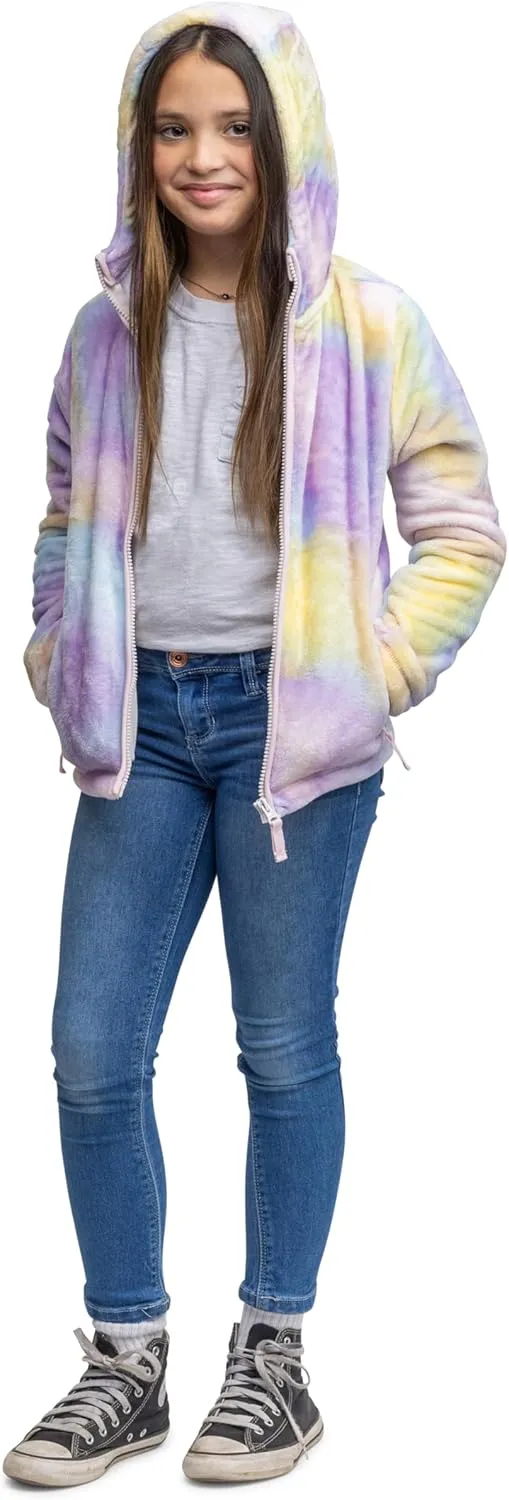 Lands' End Girls Softest Fleece Full Zip Hoodie Sweatshirt (XS-L)