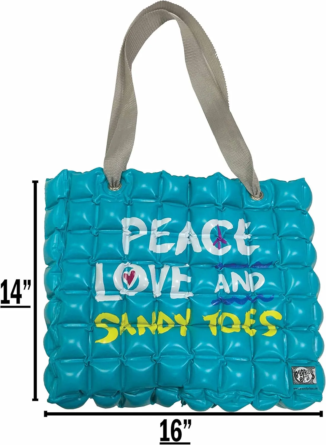 Large Beach Tote Bag for Women 16x14 Inch Foldable Travel Tote Bag Reversible - PVC Waterproof Beach Bags for Pool Shopping