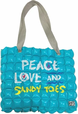 Large Beach Tote Bag for Women 16x14 Inch Foldable Travel Tote Bag Reversible - PVC Waterproof Beach Bags for Pool Shopping