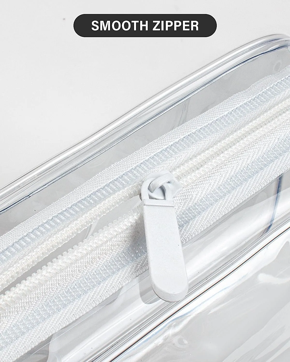 LETGO TSA Approved Toiletry Bag - Clear Makeup Bag Waterproof Quart Size Bag, Travel Makeup Cosmetic Bag for Women Travel Car Accessories Essentials for Men and Women (Clear-Clear)