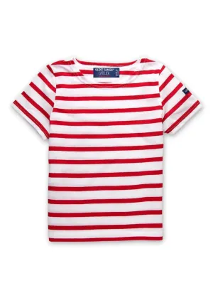 Levant striped t-shirt for kids - in light cotton (NEIGE/TULIPE)