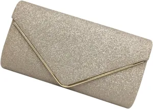 LIFKOME Evening Bag Clutch Bag Wallet for Party Envelope Handbag Purse for Dinner Fashionable Sequin Handbag Small Capacity Easy to Carry