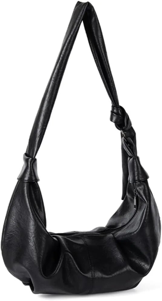 Lightweight PU Leather Shoulder Bag Crossbody Purse with Adjustable Strap Satchel Purses For Traveler And Students