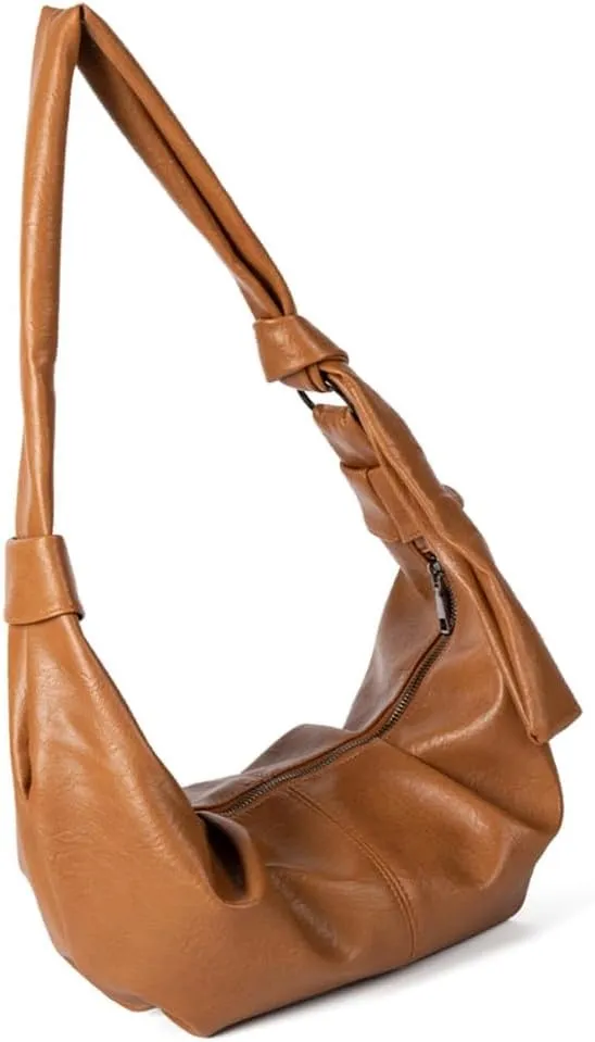 Lightweight PU Leather Shoulder Bag Crossbody Purse with Adjustable Strap Satchel Purses For Traveler And Students