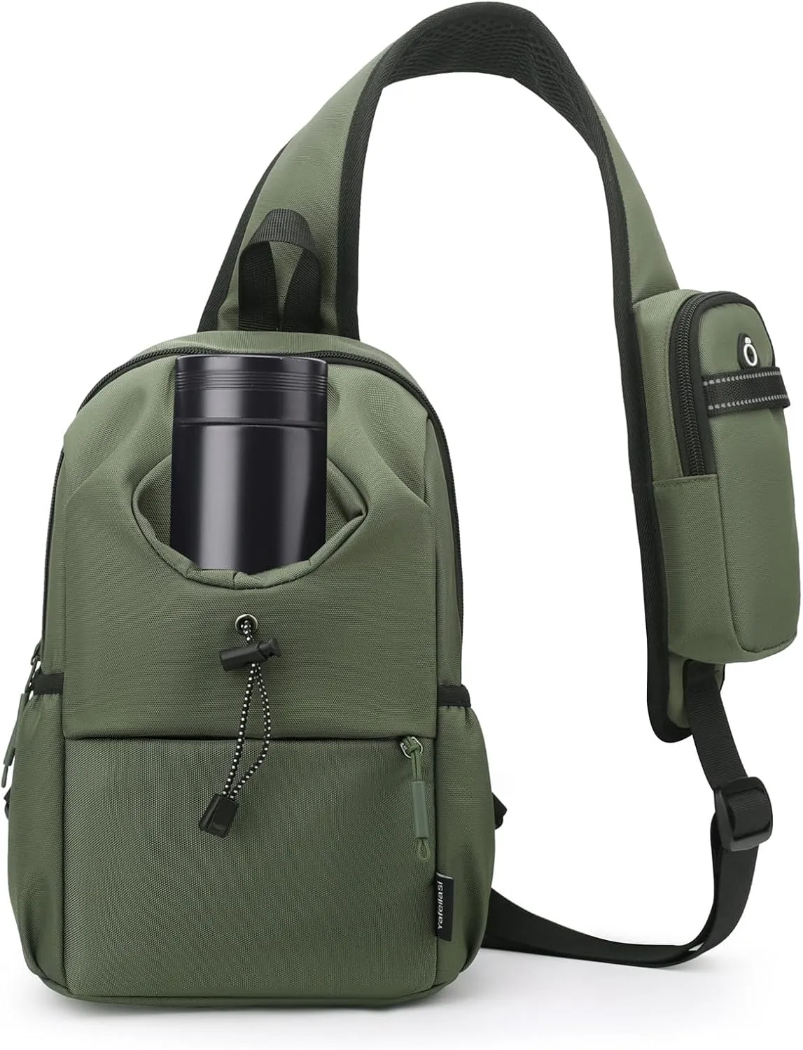 lightweight travel sling bag unisex short trip crossbody bags small hiking backpack chest bag with water bottle holder