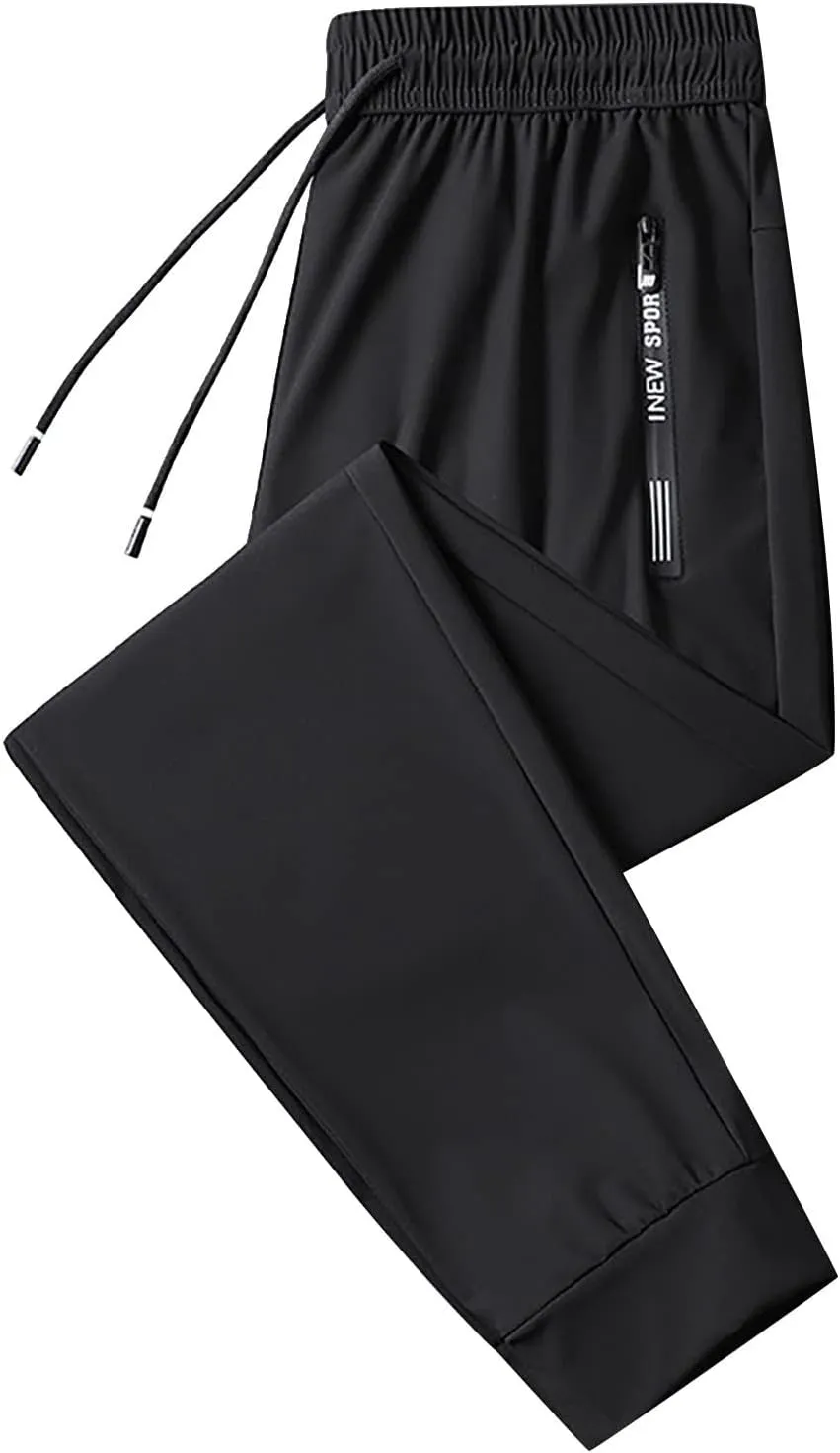 Litetao Mens Golf Pants Stretch Relaxed Fit Quick Drying Sweatpants Casual Stretch Drawstring Sports Pant with Pockets