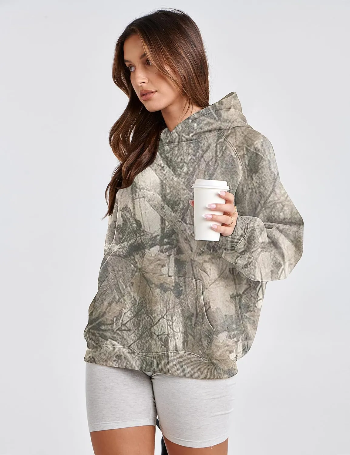 Livtany Women's Leopard Cheetah Print Hoodies Oversized Fit Fleece Pullover Top Fashion Long Sleeve Sweatshirt With Pocket