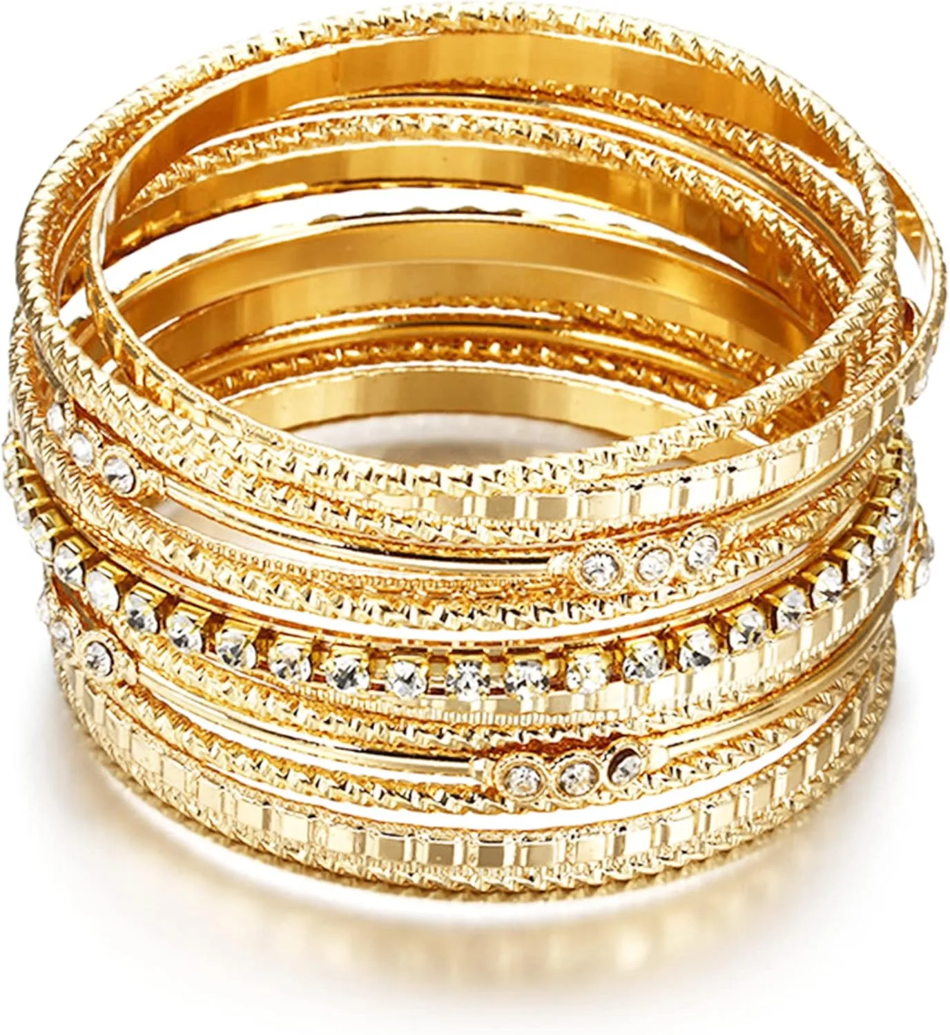 Long tiantian Gold Bracelet Stack Chunky Gold Bracelet for Women Dainty Gold Bracelets Pulseras Para Mujer Chain Link Stackable Bracelets for Women Gold Jewelry