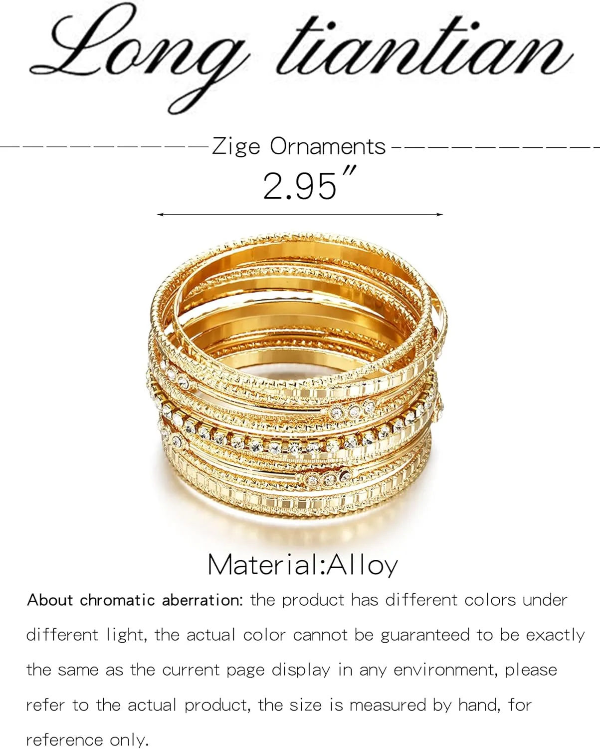 Long tiantian Gold Bracelet Stack Chunky Gold Bracelet for Women Dainty Gold Bracelets Pulseras Para Mujer Chain Link Stackable Bracelets for Women Gold Jewelry