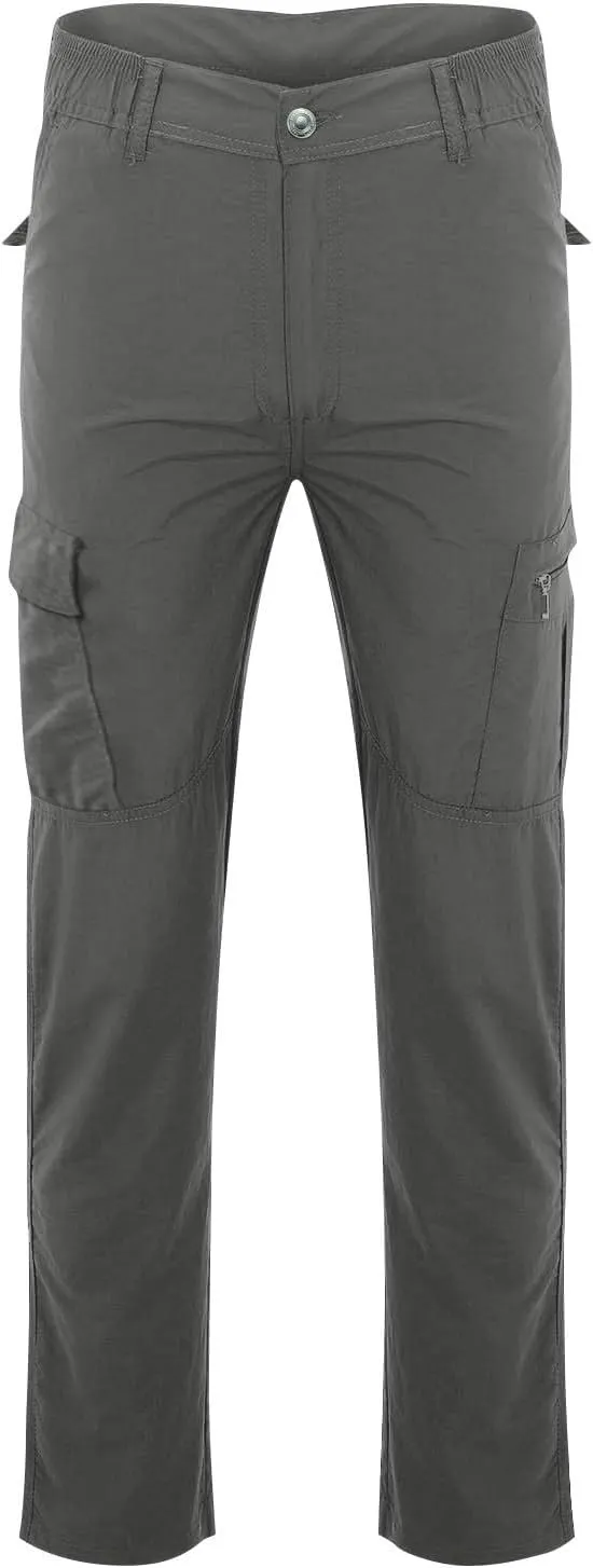 Mencomfy Cargo Pants, Pants for Men Relaxed Fit Waterproof Ripstop Tactic Outdoor Hiking Work Stretch Trousers
