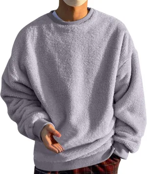 Mens 2024 Casual Cotton Hooded Mens Slim Autumn Casual Solid O Neck Sweater Top Color Men's Fleece Pullover Hoodie