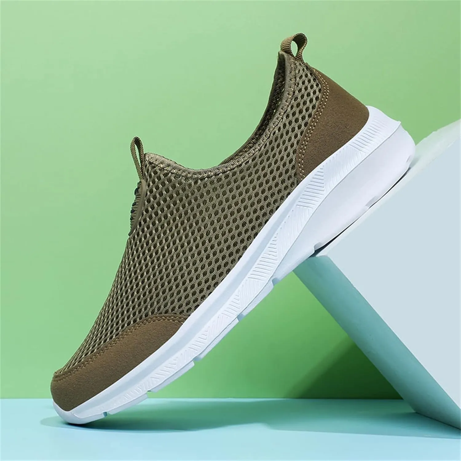 Mens Athletic Shoes Men's Sneakers Tennis Shoe for Men Slip on Shoe for Men Mesh Breathable Sneaker