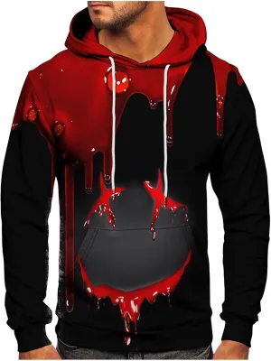 Men's Gym Workout Active Long Sleeve Pullover Lightweight Hoodie Casual Hooded Sweatshirts, M-6XL