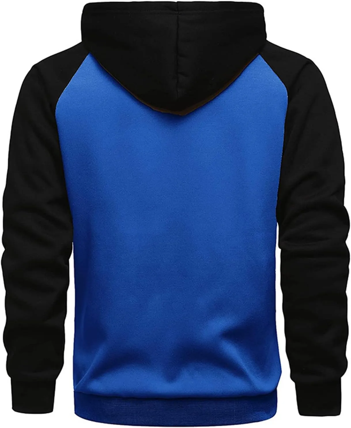 Men's Heavyweight Full Zip Fleece Hoodie Fall Long Sleeve Hooded Casual Sweatshirt Color Block Active Sport Outerwear