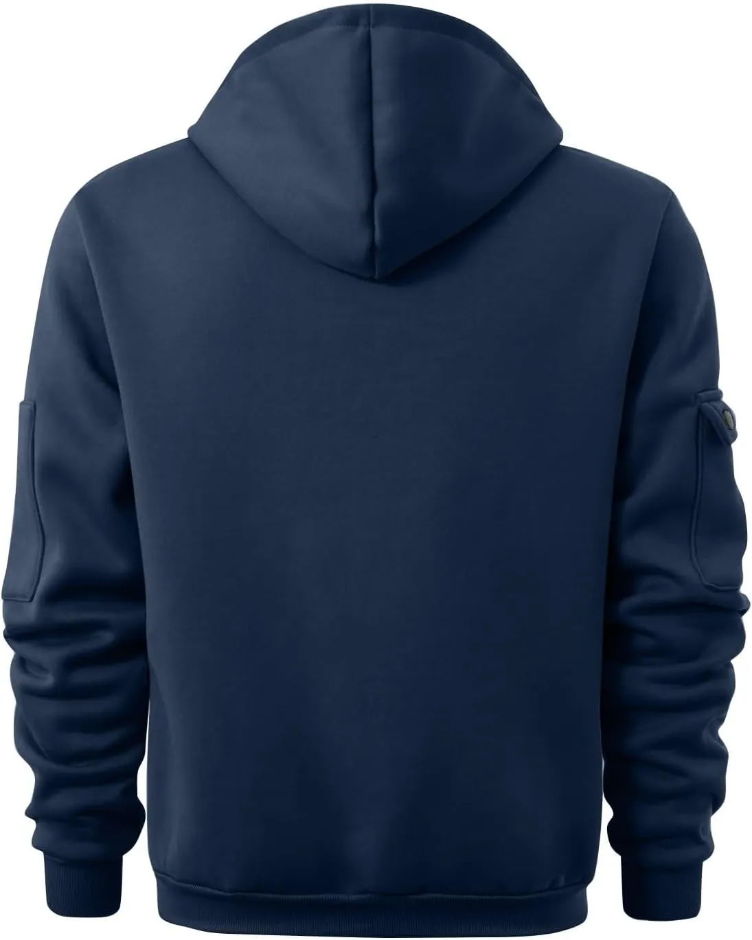 Mens Oversized Tactical Hoodie Fleece Quarter Zip Pullover Warm Work Hoodie Zip Pockets Plus Size Hooded Sweatshirt