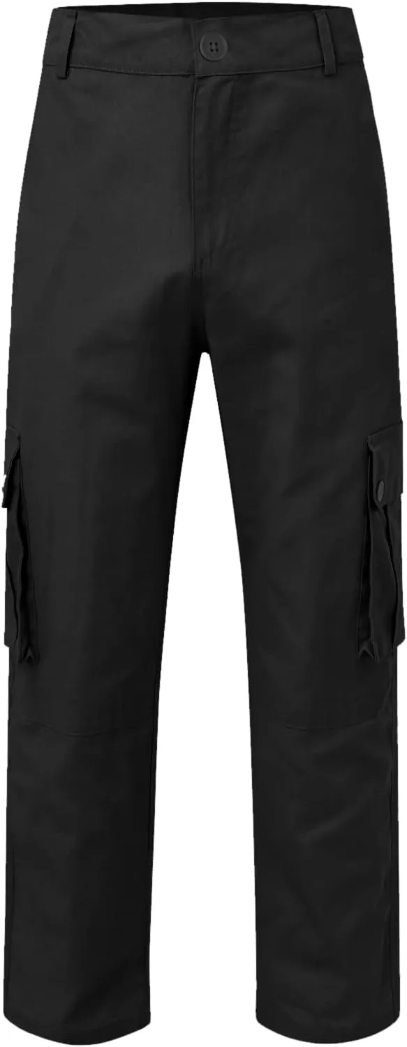 Men's Slim Fit Cargo Pants Casual Pants Relaxed Fit Wide Leg Straight Overalls Trousers with Multiple Pockets