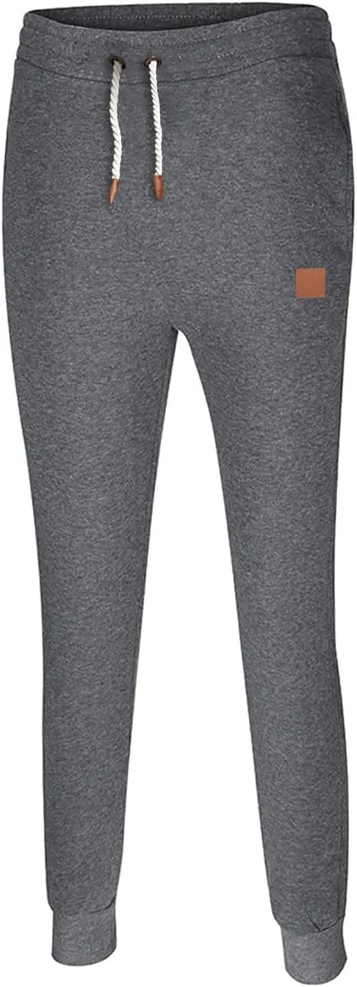 Mens Sweatpants with Pockets Athletic Cargo Pants for Men Relaxed Fit Multiple Pockets Outdoor Straight Type Trousers