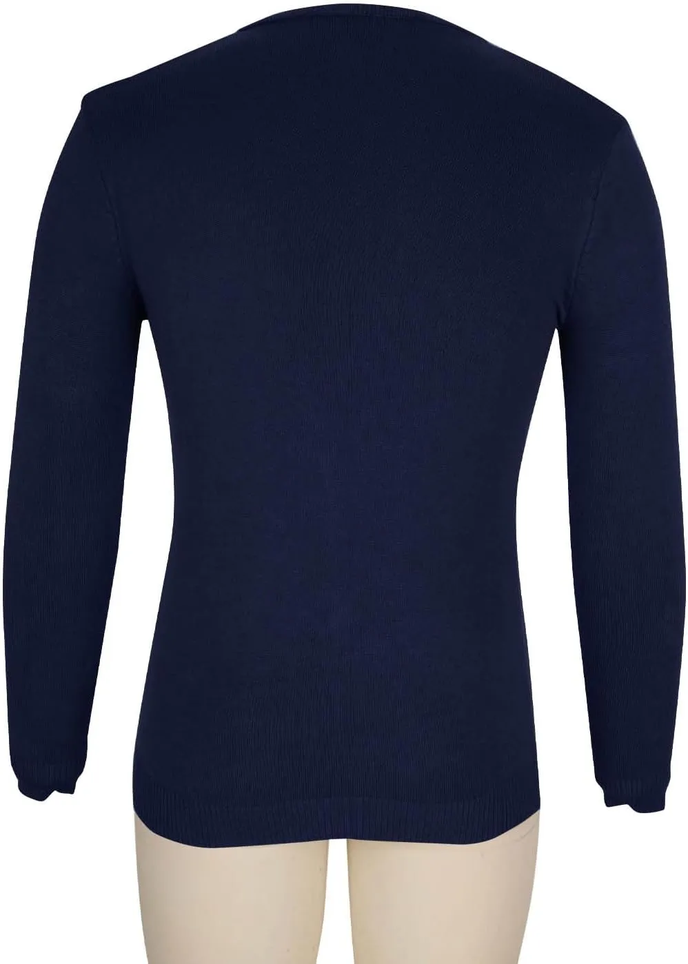 Mens V-neck Sweatshirts Casual Loose Solid Long Sleeve Base Pullover Top Classic Big and Tall Work Knit Sweater Shirt