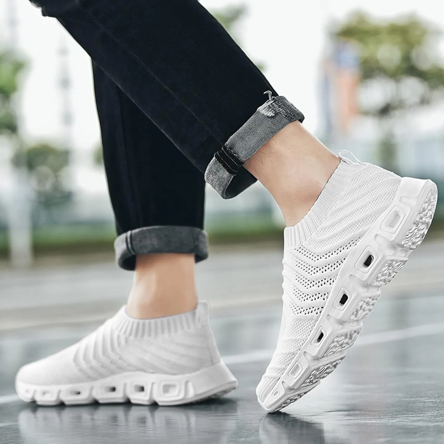 Mens Walking Shoes Men's Sneakers Tennis Shoe for Men Slip on Shoe for Men Lightweight Athletic Gym Sneaker