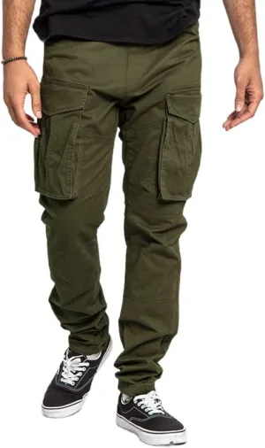 Mens Wild Cargo Pants Relaxed Fit Athletic Stretch Jogger Sweatpants Premium Slim Fit Chino Trousers with Pockets