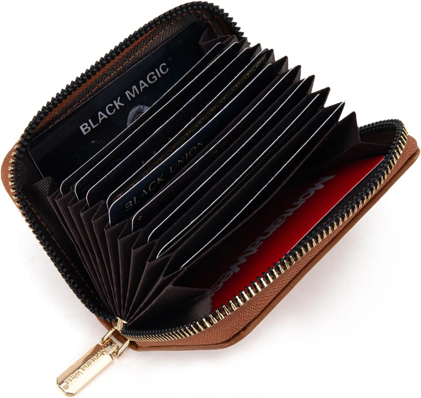 Montana West Rfid Card Holder For Women Compact Credit Card Case Small Card Wallet with Zipper For Female Ladies Lightweight & Easy to Carry