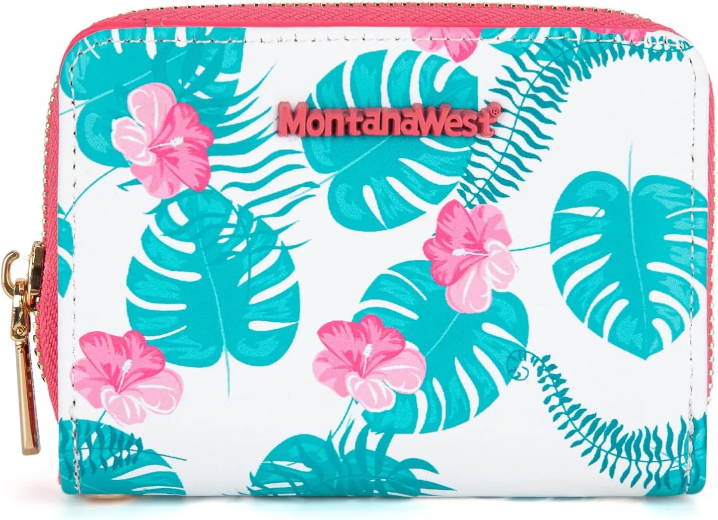Montana West Small Floral Wallet for Women Female Ladies with a Detachable Wristlet Women's Wallet with Rfid Blocking Lining Minimalist Lightweight & Easy to Carry